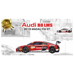Audi R8 LMS 2015 Macau NuNu 1/24 Scale Race Car Kit