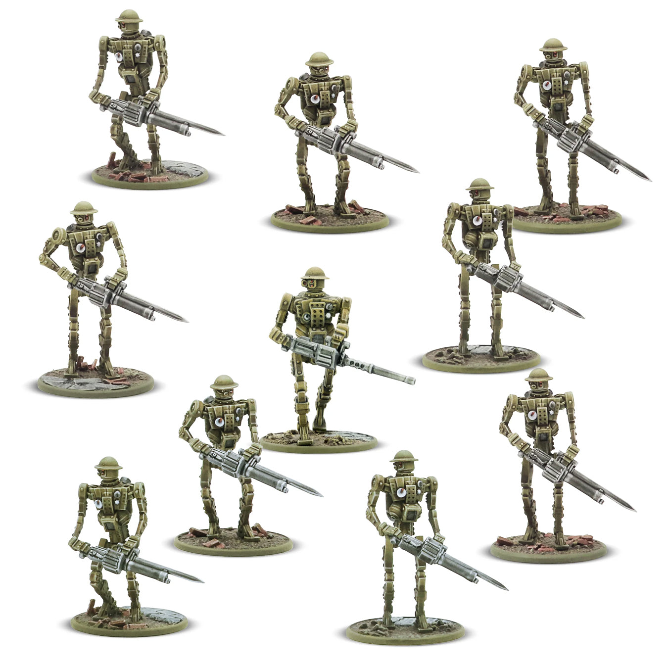 Konflikt ’47 British Mk I Automated Infantry Painted Example Miniatures
