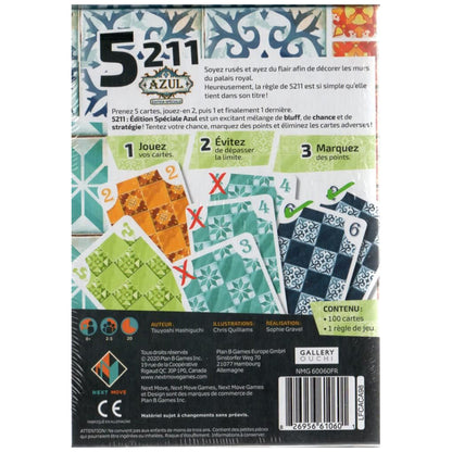 5211 Azul - A Fast-Paced Card Game with a Stunning Azul Theme