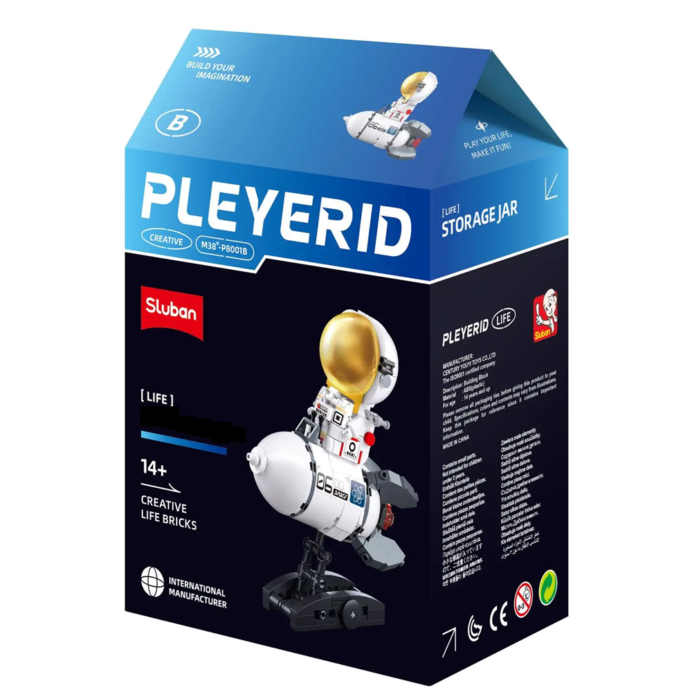 Sluban Maro Astronaut Life Piggy Bank - PLEYERID Building Brick Kit