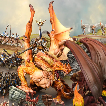 Kings of War High Paladin on Dragon