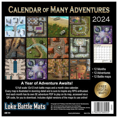Calendar Of May Adventures Back
