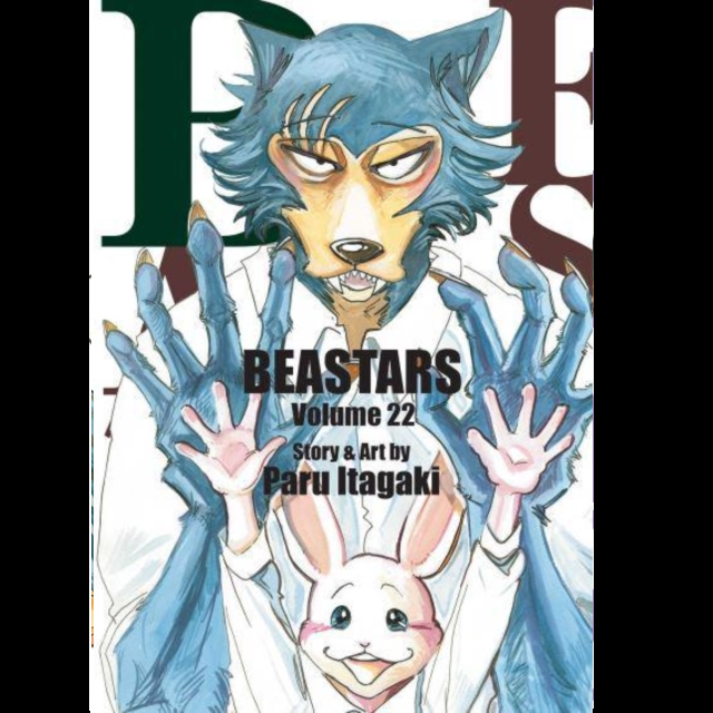 Beastars Vol. 22 By Paru Itagaki. Manga book cover of 'Beastars' Volume 22 with a character and rabbit illustration.