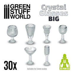 Big Cups 3D Printed Crystal Glasses - Green Stuff World