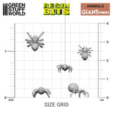 3D Printed Big Spiders | Green Stuff World Resin Components