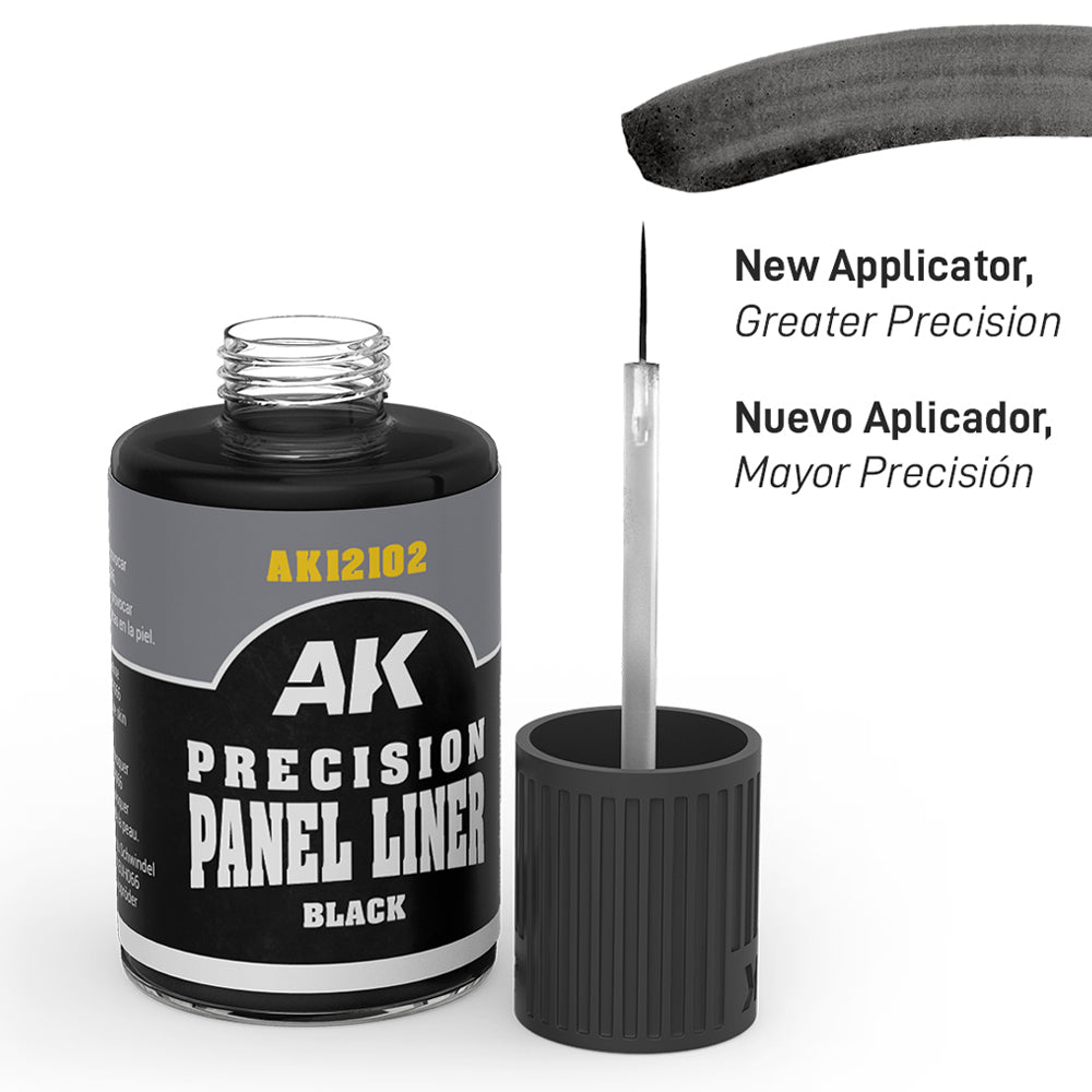 AK Interactive Black Precision Panel Liner Open Example