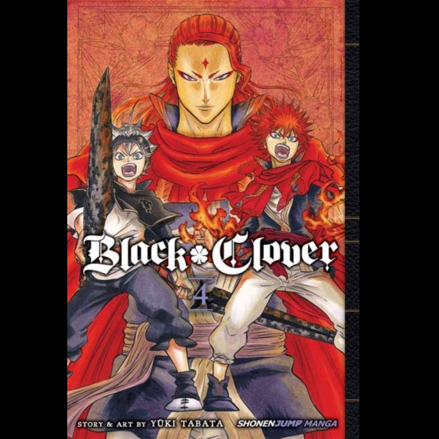 Black Clover Volume 4 by Yuki Tabata a 184 paperback manga graphic novel