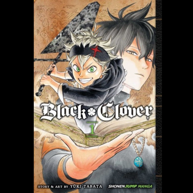 Black Clover Volume 1 by Yuki Tabata. In a world of magic, Asta, a boy with anti-magic powers, will do whatever it takes to become the Wizard King.