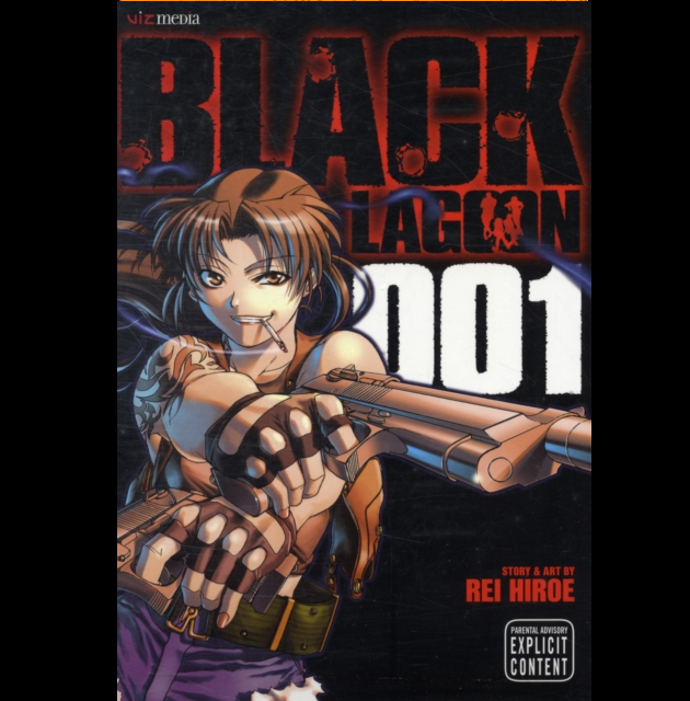 Black Lagoon Volume 1 manga paperback by Rei Hiroe VIZ Signature Lagoon Company Revy Rock cover art