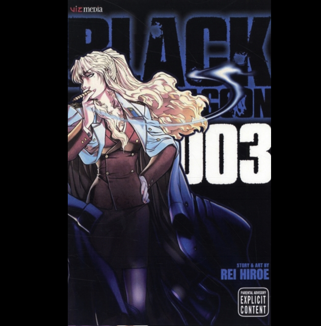 Black Lagoon Volume 3 manga paperback by Rei Hiroe VIZ Signature Roanapur war Hansel Gretel arc cover art