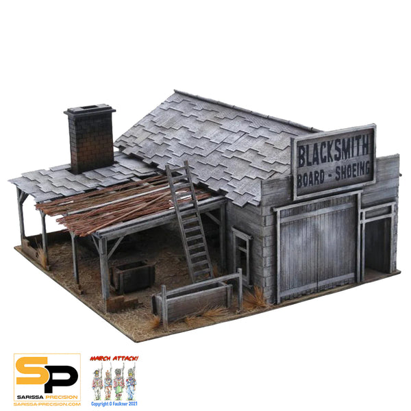 Sarissa Old West Blacksmith's Forge MDF Terrain Set