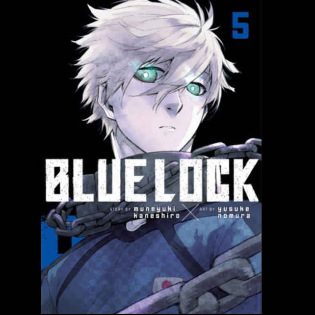 Blue Lock 5. A high-stakes soccer manga where Team Z battles Team V and prodigy Nagi. Rated 16+, this thrilling volume reaches its dramatic conclusion.
