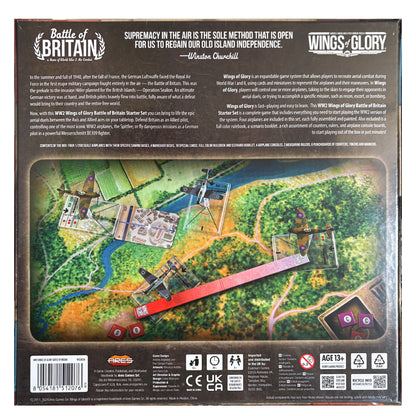 Battle of Britain Box Back - Wings of Glory