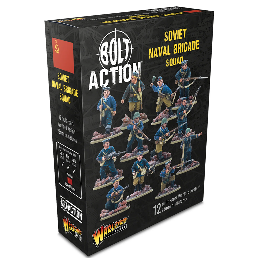 Bolt Action Naval Brigade Squad. Box of Soviet Naval Brigade Squad from Bolt Action game series