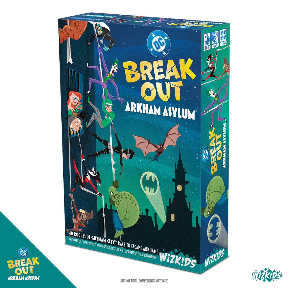 DC Break Out Arkham Asylum Board Game Box