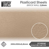 Plasticard 1.2mm Brick Wall Shee...