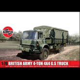 A small green British Army 4x4 m...