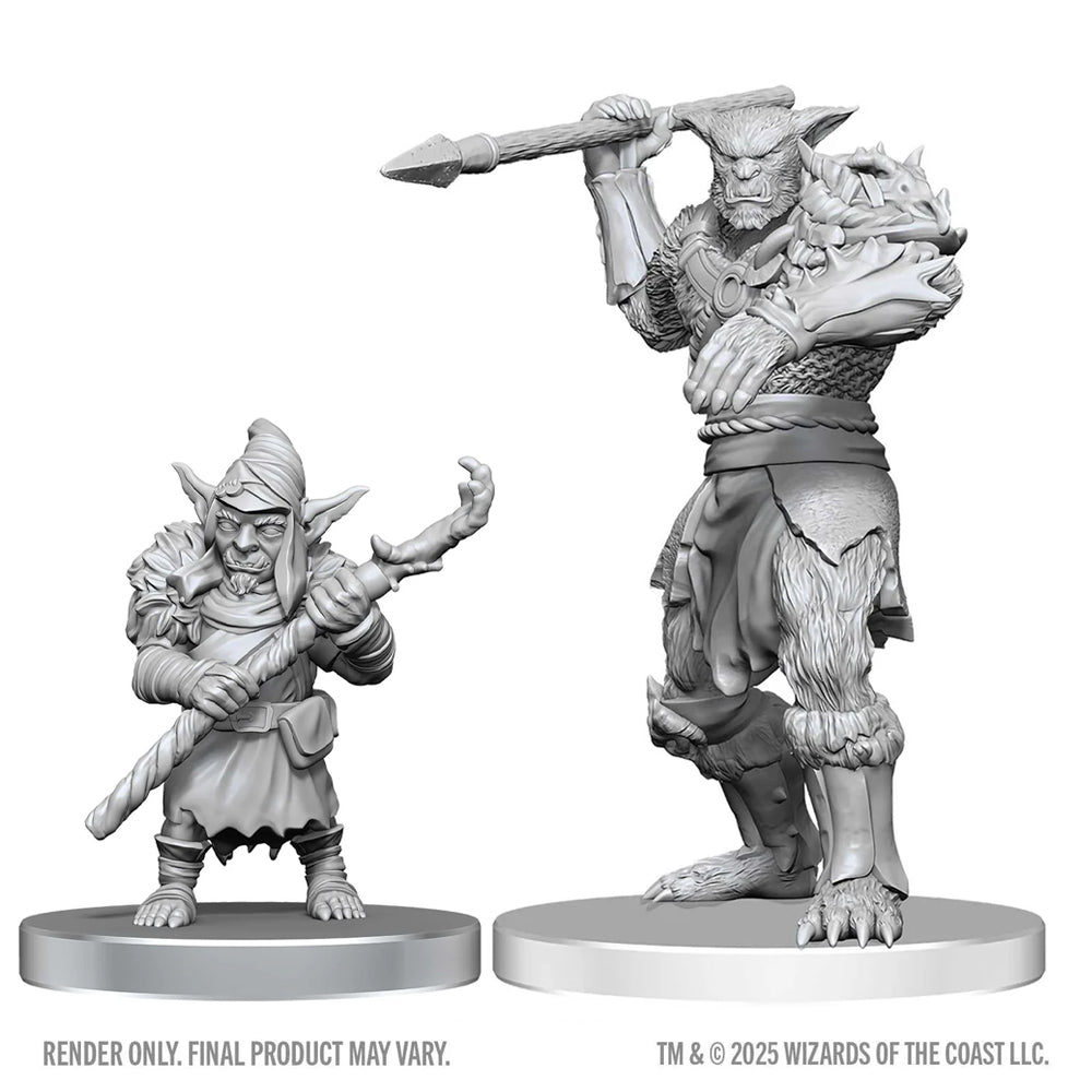 Bugbear Stalker & Goblin Hexer D&D Nolzur's Miniatures