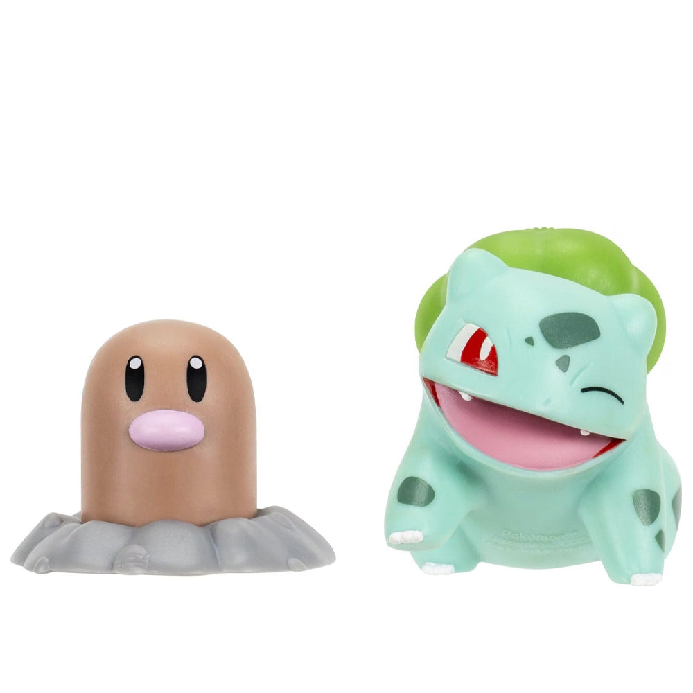 Bulbasaur & Diglett Vinyl Battle Figures