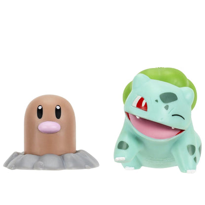 Bulbasaur & Diglett Vinyl Battle Figures