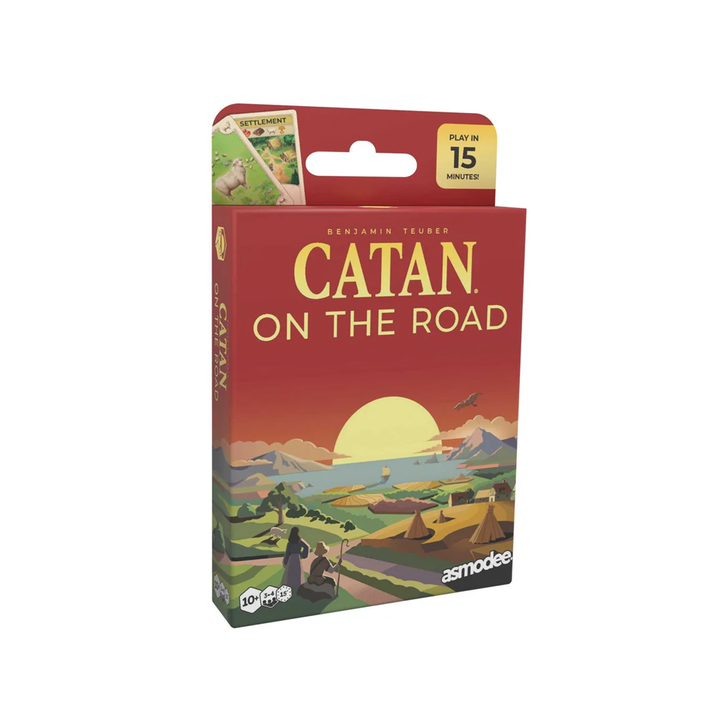 CATAN: On the Road card game 3-4 players with cards and components