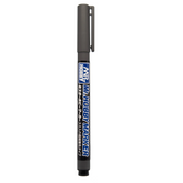 Black marker with blue and white...