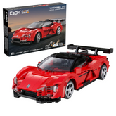 Red toy sports car with black ro...