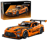 Orange and black model car with ...