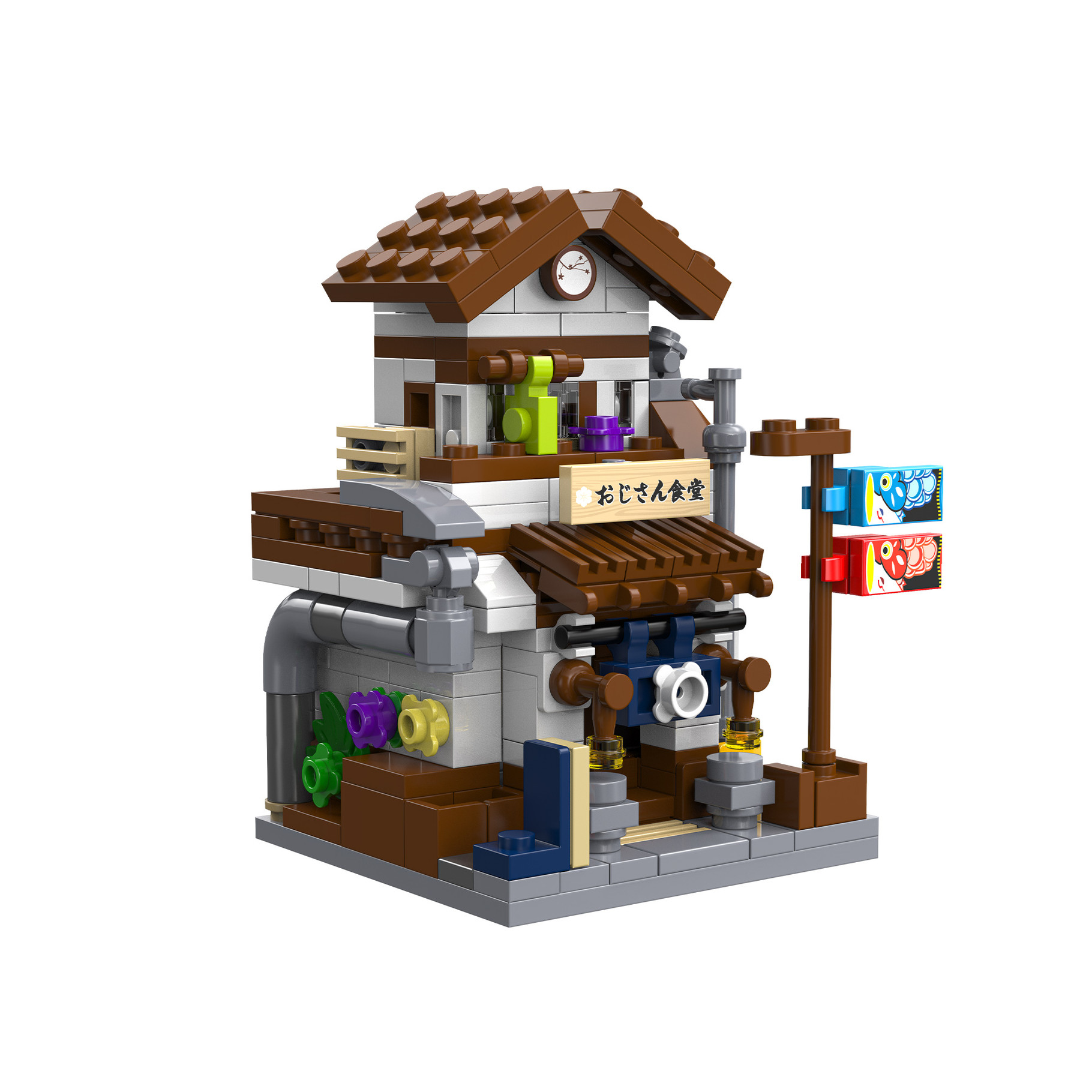 CaDA Mini Japanese Style Canteen 313 piece Japanese-inspired building brick kit