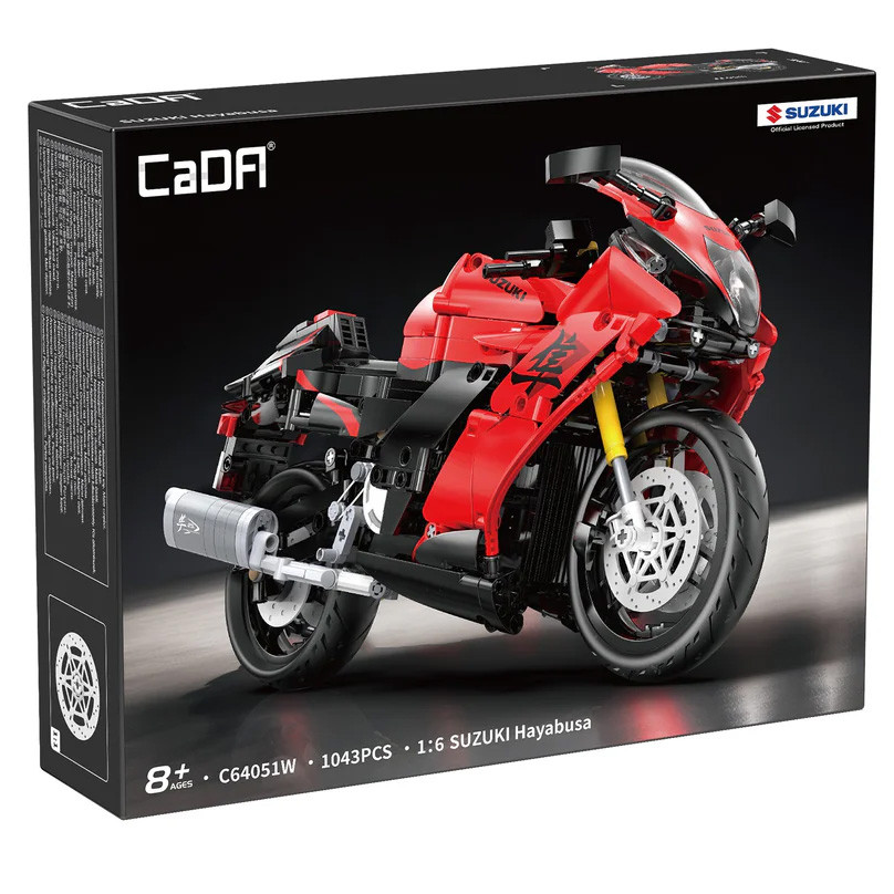 CaDA Suzuki Hayabusa 1:6 scale motorcycle model kit red 25th anniversary edition