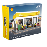 A model kit of the Shell store l...