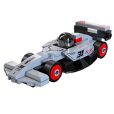 Cada brick race car model on a w...