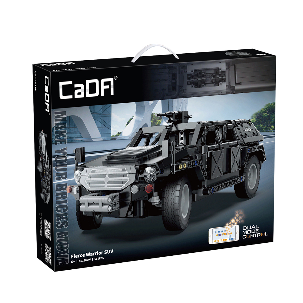 Cada bricks Fierce Warrior SUV. Boxed black lego compatible truck