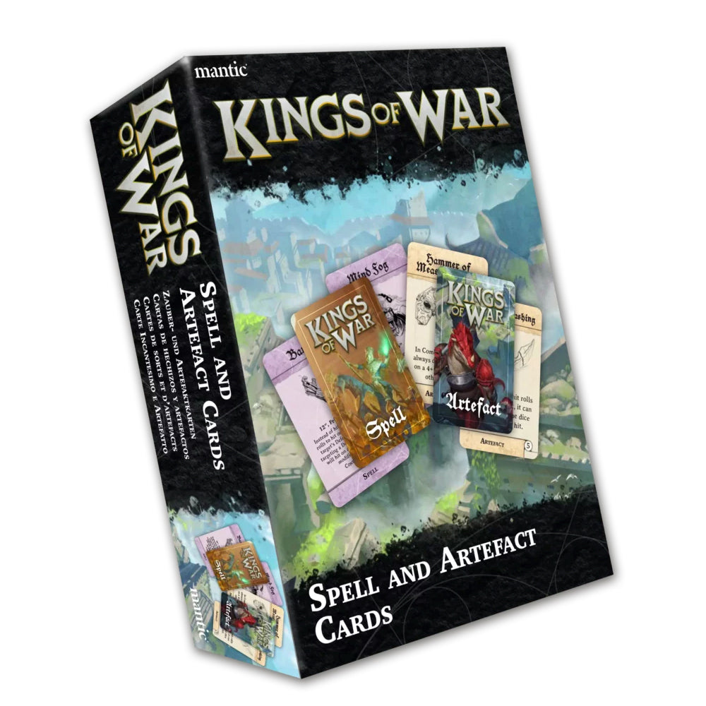 Kings of War Spell and Artefact Cards