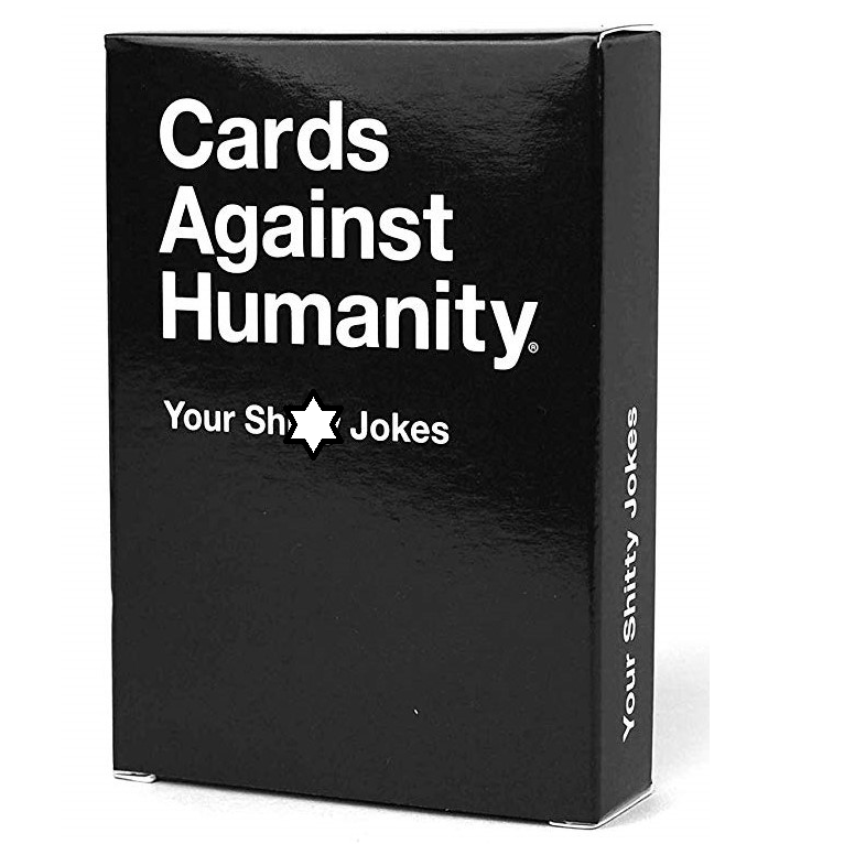 Cards Against Humanity Your Sh*tty Jokes Pack with 50 blank cards to write custom prompts for the adult party game.