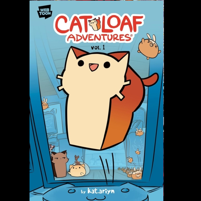 Front cover of the comic book 'Cat Loaf Adventures Vol. 1' by katariyn, published by Web Toon. Cat Loaf Adventures Vol. 1