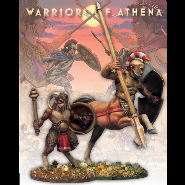 North Star Centaur and Satyr metal miniatures for Warriors of Athena 28mm scale mythological creatures