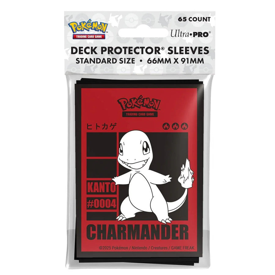 Pokémon TCG Charmander Kanto Deck Sleeves 65ct Sealed Pack