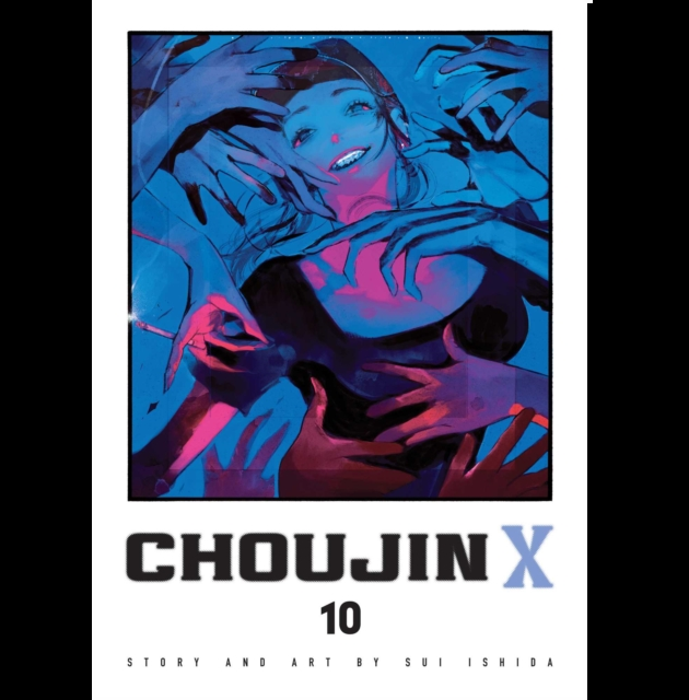 Cover of 'Choujin X' with stylized character and title. Choujin X Volume 10 paperback manga by Sui Ishida Viz Signature graphic novel cover art