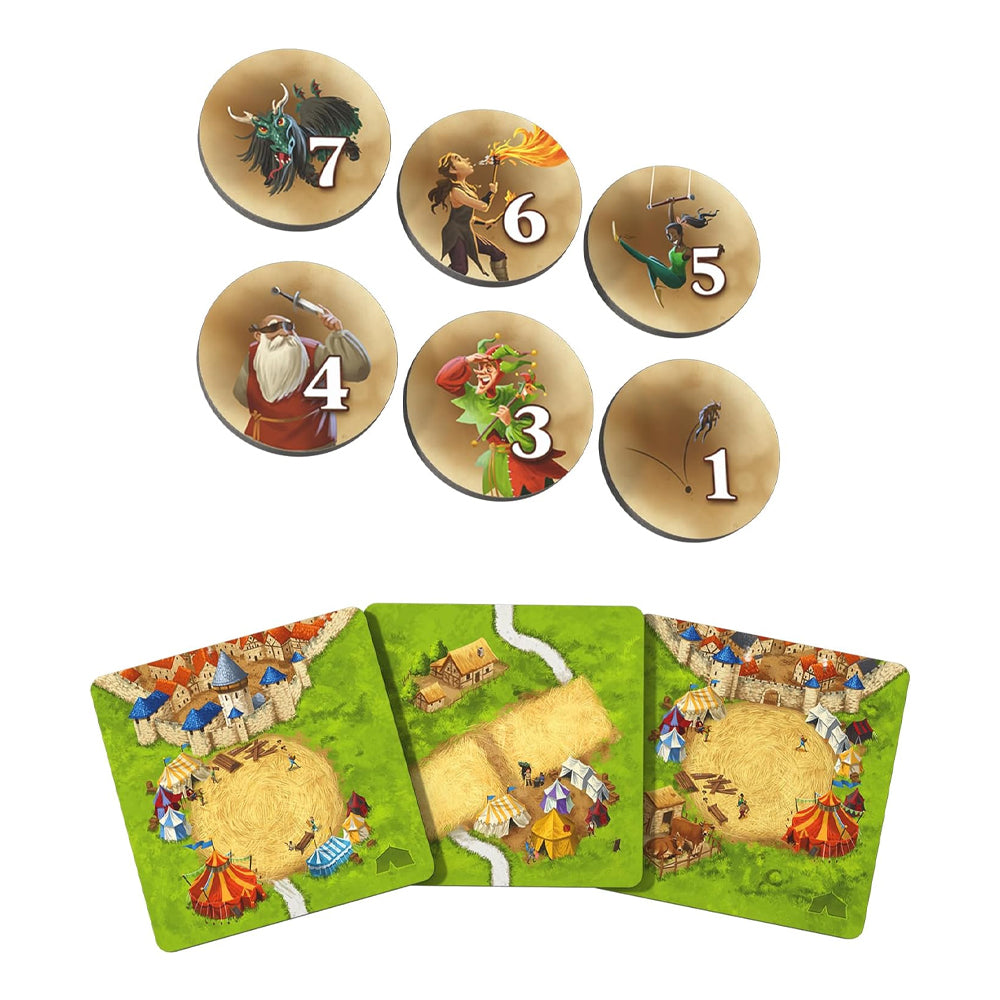 Carcassonne: Circus & Ringmasters Expansion | Big Top & Performance Tiles