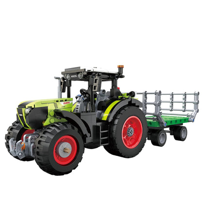 Assembled CaDA Claas Arion 660 Tractor Model Brick Kit