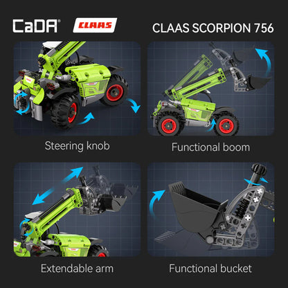 CaDA Claas Scorpion 756 Telehandler Features Graphic