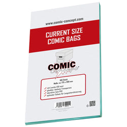 Comic Concept Current Size Comic Bags 100 Pack