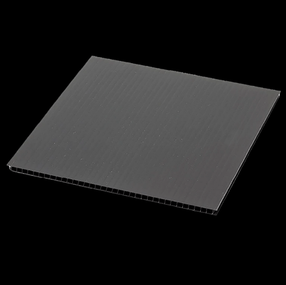 Correx Black 3mm A3 Sheet By Javis Manufacturing. Black honeycomb panel on a transparent background
