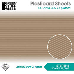 Plasticard 1.2mm Corrugated Sheet - GSW