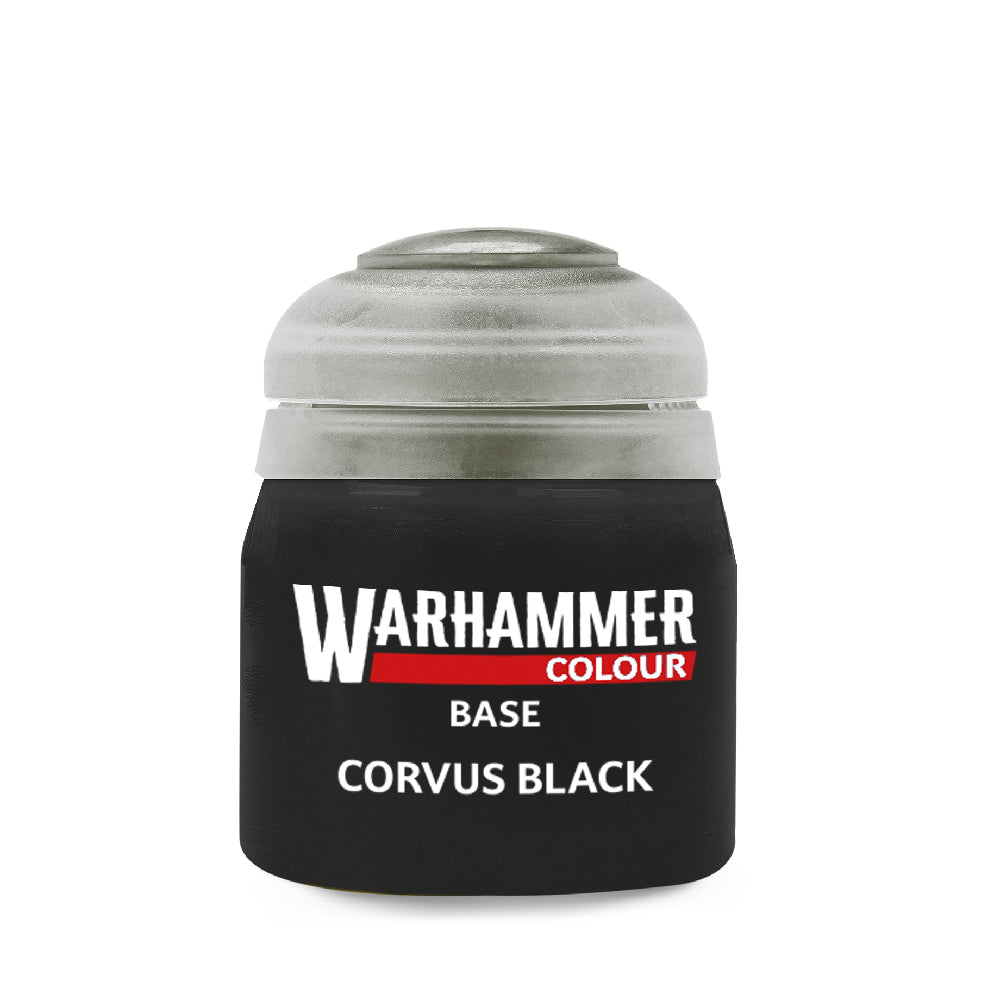 Corvus Black Base Paint - Warhammer Colour
