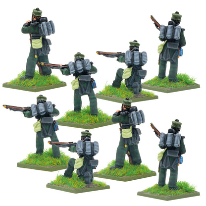 Rear Rifle Brigade in Forage Caps