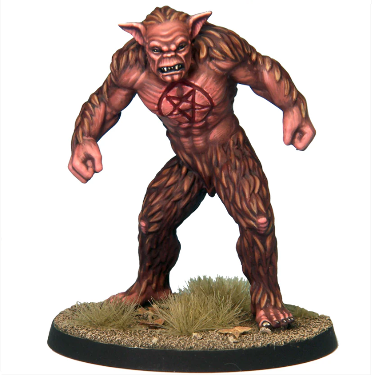 Crooked Dice Basement Beast. A 4cm white metal miniature full of texture and character. Perfect for dark fantasy settings. Supplied unpainted.
