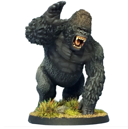 Model of a gorilla on a white background. Crooked Dice Colossal Ape giant monster miniature 170mm tall