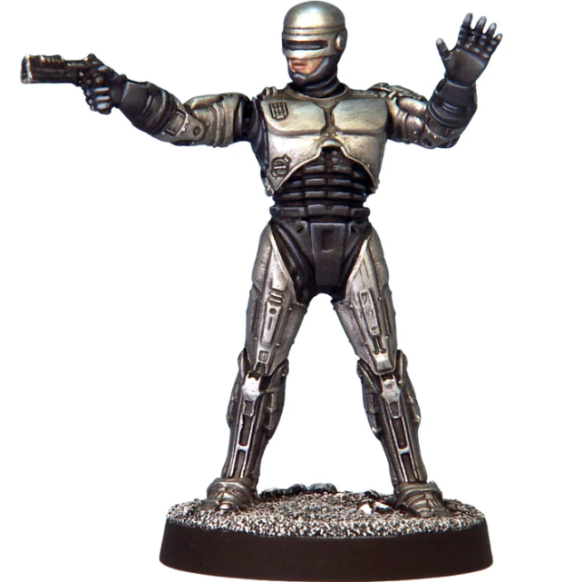 RoboCop figurine on a white background